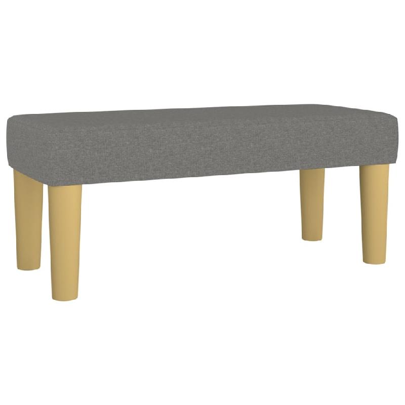 BANC BANQUETTE 70 X 30 X 30 CM TISSU GRIS FONCÉ 02_0010675_0