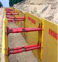 Blindage de tranchee krings a etaiment lateral ks 60