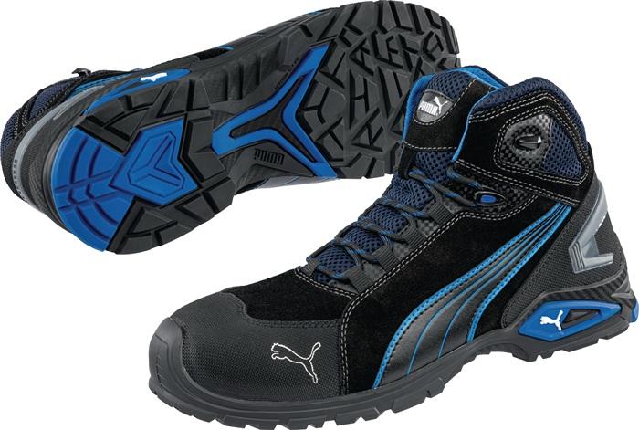 Botte de sécurité Rio Black Mid taille 41 noir/bleu S3 SRC EN ISO 20345 cuir velours PUMA_0
