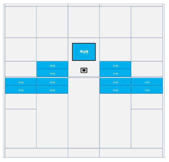 Casiers intelligents pour agences de transport - Gestion de colis de petite taille - Référence Porte H10_1