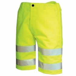 Cepovett - Bermuda de travail haute visibilité FLUO SAFE Jaune Taille S - S 3184378727640_0
