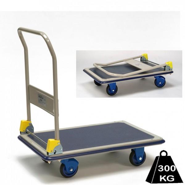 Chariot à dossier rabattable PRESTAR - Charge 300 kg - Léger et ergonomique_0