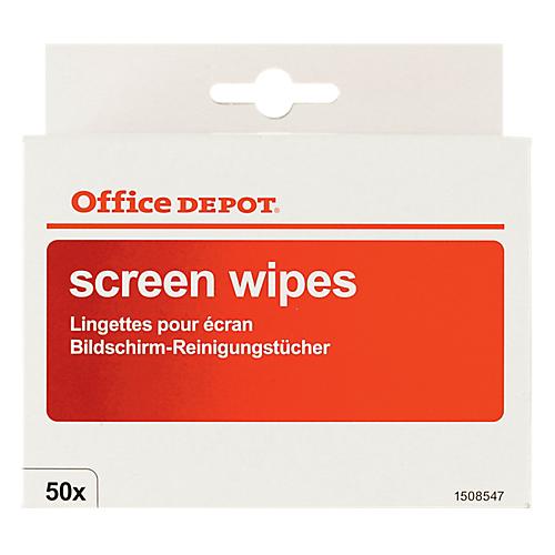 CHIFFONS INDIVIDUELS POUR ÉCRANS OFFICE DEPOT 50 UNITÉS