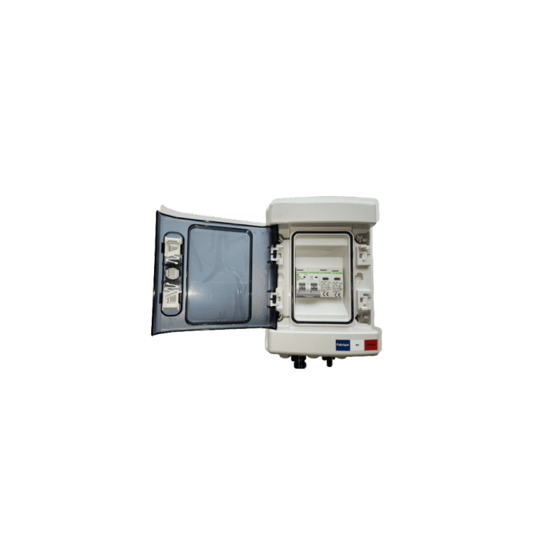 Coffret de protection photovoltaïque DC - 1 ligne - 600VDC 25A - IP55 - Paraffoudre type II_0
