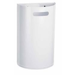 Corbeille Murale Decrochable Arkea 40L Blanc Signalisation - 56871 - Rossignol - 56871_0