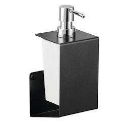 Rossignol - Distributeur de savon manuel EPURE - gris métal 52025 - acier anti-corrosion et pot 0,30 L_0