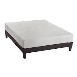 Ensemble   Matelas Mémoire de forme + Sommier Bois 140x200 cm OSLO OLYMPE LITERIE - blanc 4VP.OS.K15.1420_0
