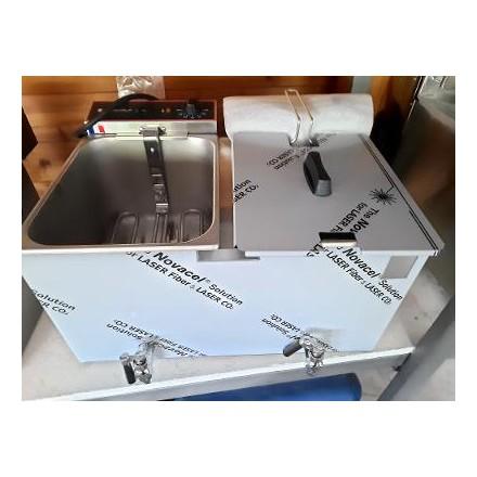 Friteuse électrique neuve - 2x8 litres avec robinet de vidange - 2 paniers - Monophasé 220V - 2x3000W - CBP chez Philippe_0
