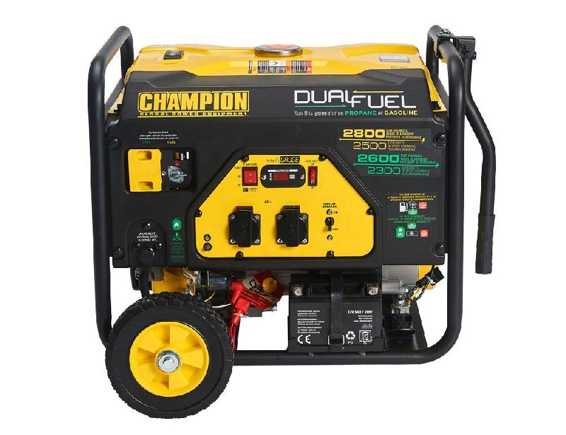 Groupe électrogène portable essence/propane - 2800 W - 196cc - Démarrage facile - Dimensions 5 x 50 x 52,5 cm_0