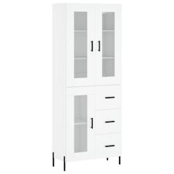 Helloshop26 - Buffet bahut commode armoire meuble de rangement organisateur cuisine salle de séjour salon haut 69,5 x 34 x 180 cm 02_0032639 - 300021_0