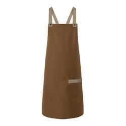 KARLOWSKY, Tablier bavette, poche,  CANELLE , - marron 4040857042576_0