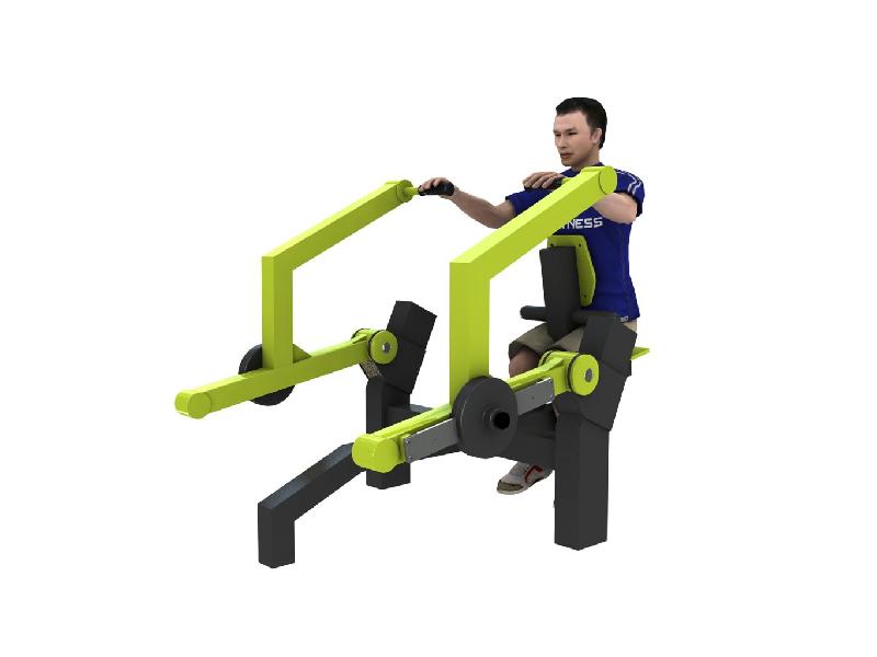 Row Machine - Appareil de musculation extérieur en acier galvanisé - Gamme Lest_0