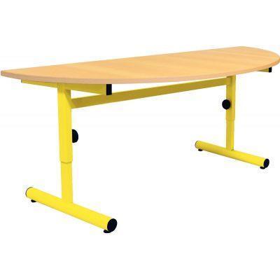 Table demi-lune 120x60 - Référence TNDLR5126M J - Fabricant LNR Mobiliers_0