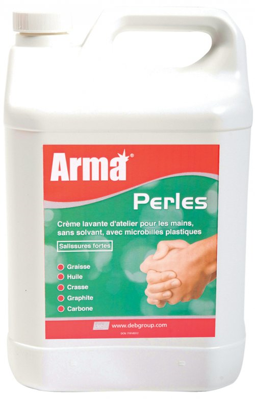 TOPCAR - Crème lavante d'atelier pour les mains - Bidon de 5 litres - Sans solvant, microbilles plastiques - Parfum citron vert - PER405_0