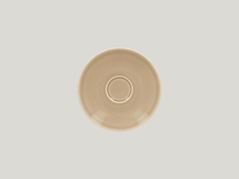 SOUS TASSE À EXPRESSO BEIGE PORCELAINE Ø 13 CM VINTAGE RAK
