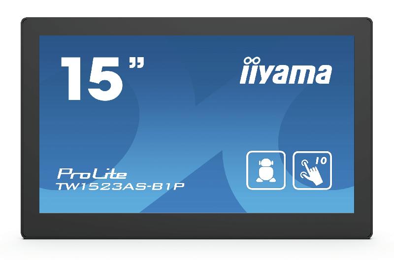 IIYAMA ProLite TW1523AS-B1P - Écran tactile 15,6'' Full HD - POE - Android - Technologie capacitive projetée_0