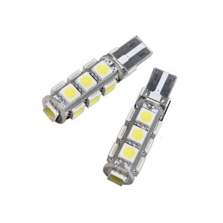 Ampoules veilleuses plates à LED W5W T10 5W CANBUS - Blanc froid