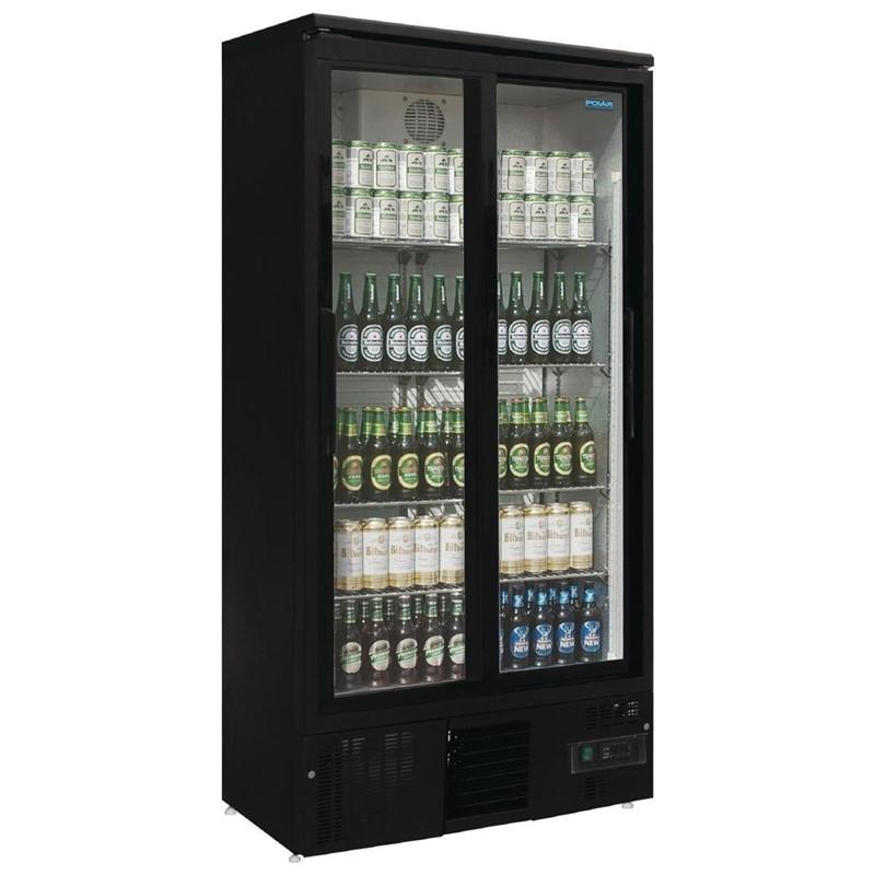 Armoire à boisson vertical double porte coulissante série g - GJ448_0