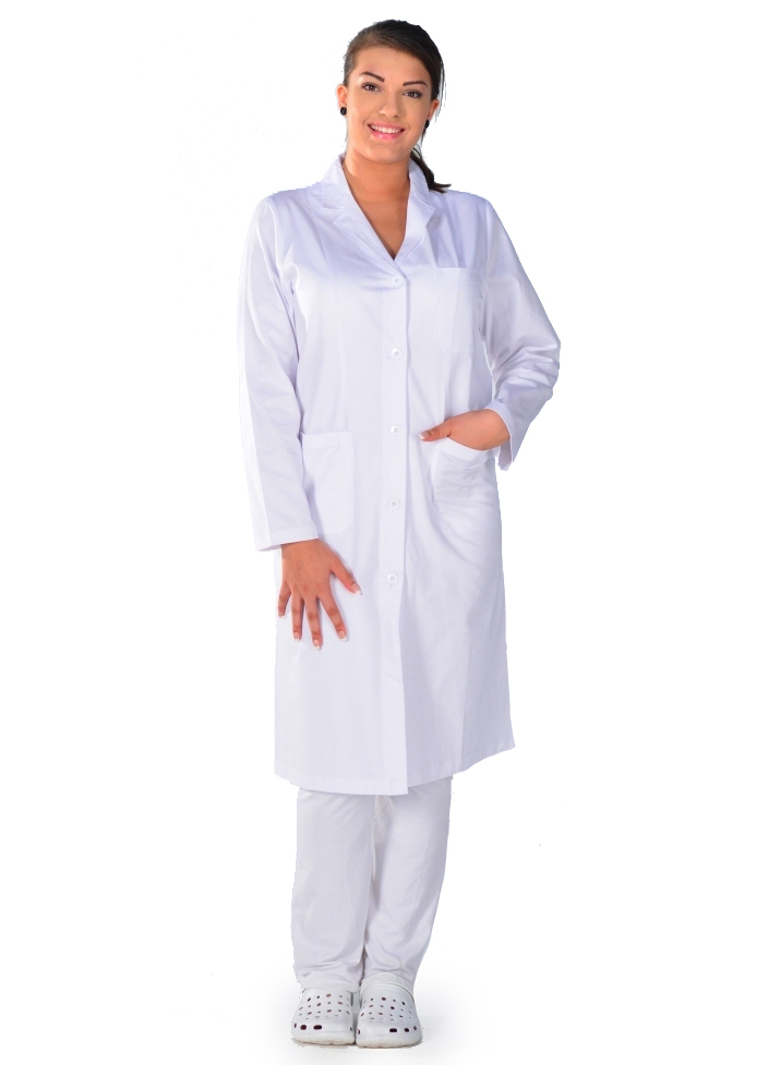 BLOUSE BLANCHE ÉTUDIANT POUR TP DE CHIMIE VICHY 100% COTON