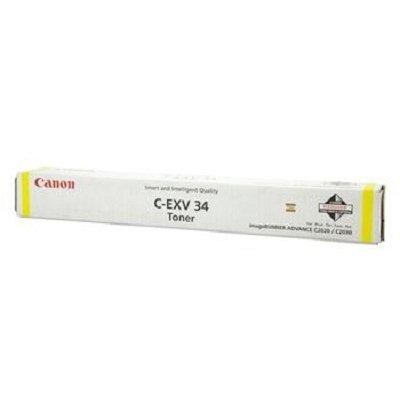 CANON C-EXV 34 CARTOUCHE DE TONER 1 PIÈCE(S) ORIGINAL JAUNE - TONER AUTHENTIQUE