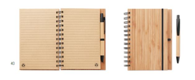 Carnet et stylo en bambou   mo9435-40_0
