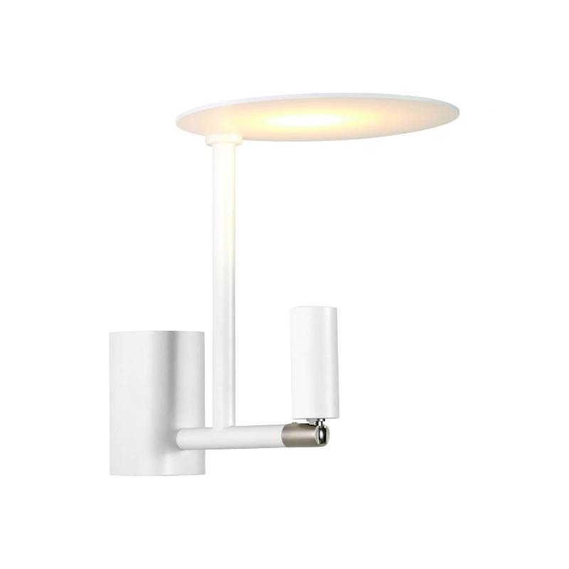 CARPYEN APPLIQUE LED KELLY, SPOT ORIENTABLE, BLANC/NICKEL