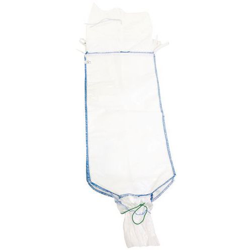 CONTENEUR SOUPLE 120CM/1000KG TOILE COUCHEE/J UPE FERMETURE - MANUTAN EXPERT