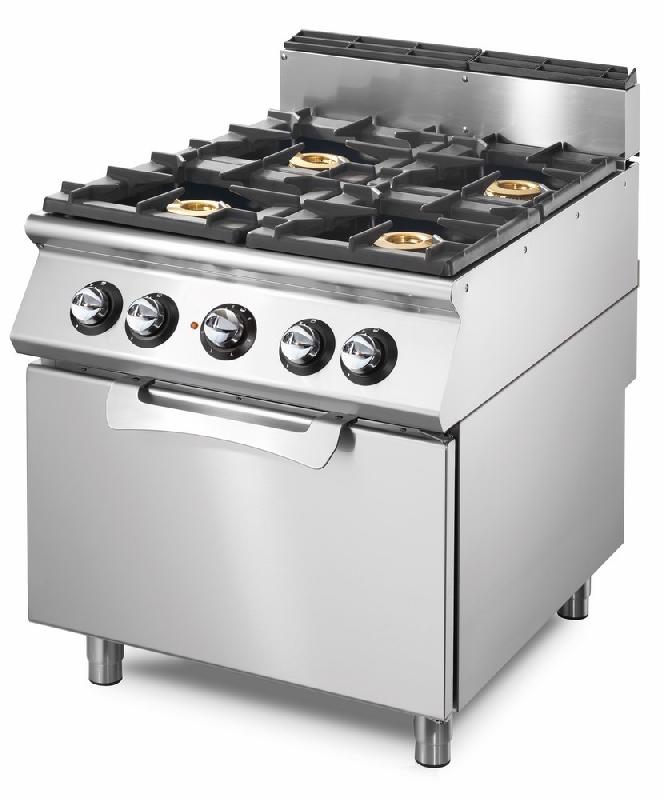 Cuisinière sur four gaz statique gn 2/1 4 brûleurs gaz - VS9080CFG_0
