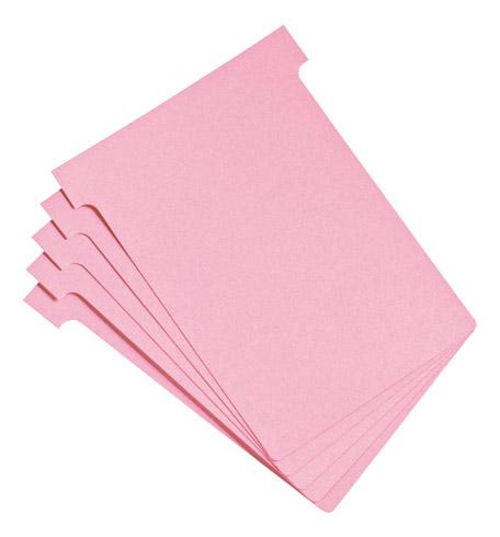 FICHES T INDICE 3 / 92 MM - ROSE - LOT DE 100