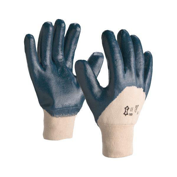 Gant de travail ni150 en coton enduit nitrile blanc/bleu t9 - 1190b t.09 - 473880_0