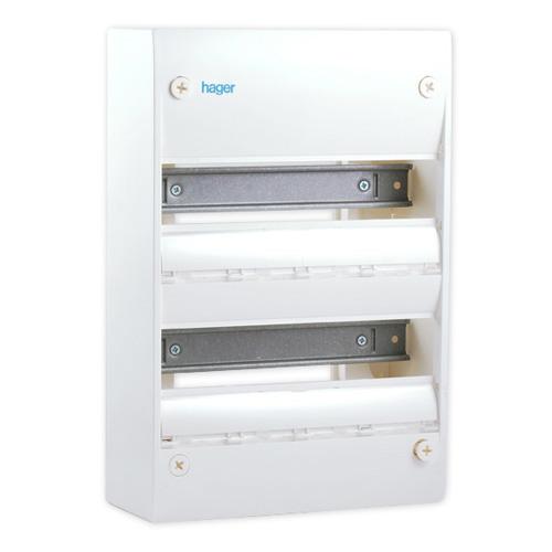HAGER GAMMA+ 13 TABLEAU ÉLECTRIQUE NU 2 RANGÉES 13 MODULES - GD213A - HAGER