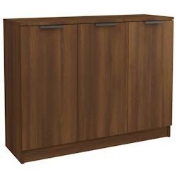 HELLOSHOP26 - Buffet bahut commode armoire meuble de rangement organisateur cuisine salle de séjour salon 90,5 x 30 x 70 cm bois d'ingénierie marron_0
