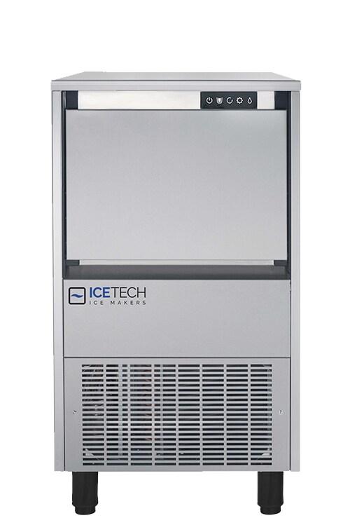 Ice Tech machine à glaçons professionnelle acier inoxydable 465 x 595 x 784 mm CD 50 - eau - R290 réf 50103U argenté - argenté inox 50103U_0