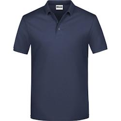 JAMES NICHOLSON, Polo homme, manches courtes, manches avec bande elasthanne, bleu navy, XXL, - XXL bleu 7865540403819_0