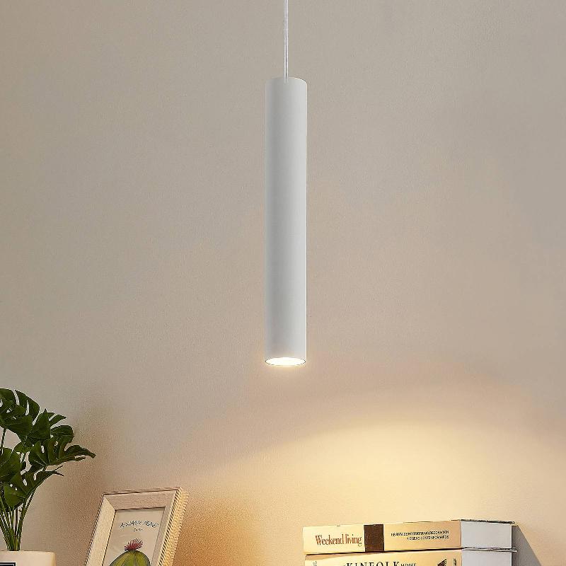 LINDBY SUSPENSION LINARO, 40 CM, BLANC, MONOPHASÉ, GU10