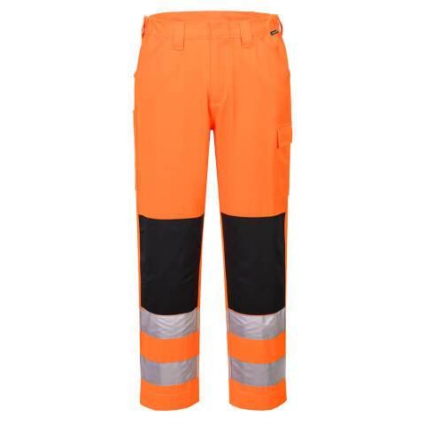 LOT DE 2 - PORTWEST ES046 ES1 ESSENTIAL PANTALON DE TRAVAIL HAUTE VISIBILITÉ ORANGE - TAILLE 48 - STANDARD