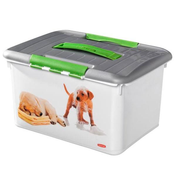 CURVER MALLETTE DE RANGEMENT 15L CHIENS ACCESSOIRES ANIMAUX