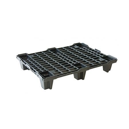 Palette plastique 80 x 60 cm - légères - hauteur 13 et 14 cm - 6 ou 9 plots - PEHD recyclé_0
