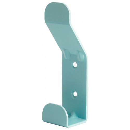 PATÈRE DOUBLE TYPE F10555 - EN ACIER LAQUÉ - H 140 X L 38 X P 37 MM - VERT DEVISMES