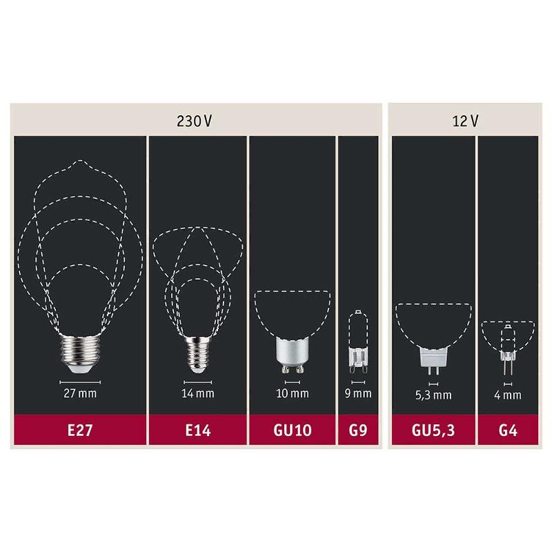 PAULMANN GLOBE LED E27 INNER SHAPE G95 4 W SMOKE