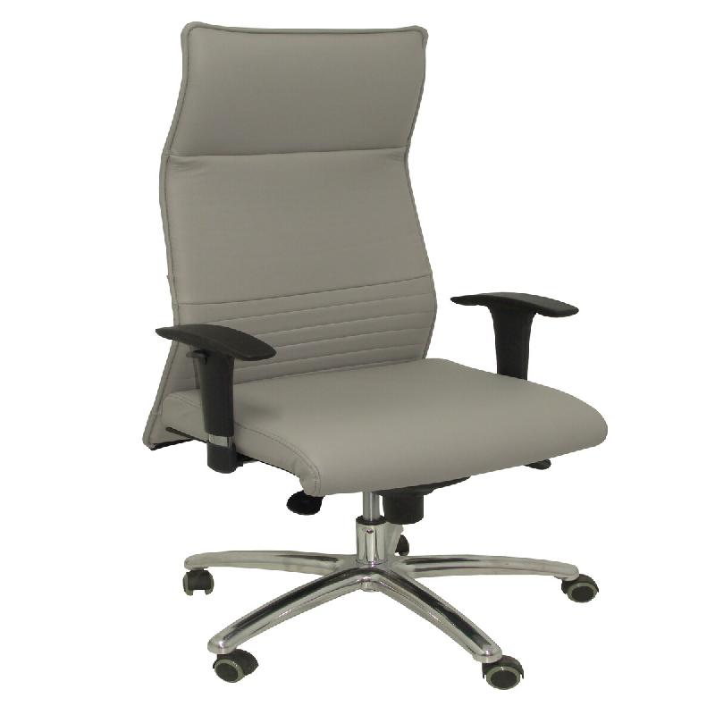 Piqueras y Crespo Albacete Fauteuil de direction et fauteuil en cuir de couleur grise. - gris multi-matériau 206SPIELGS_0