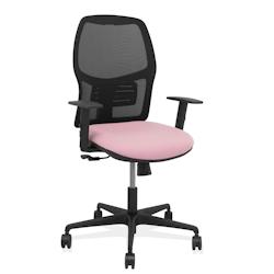 Piqueras y Crespo Silla Alfera sincro malla negra bali rosa brazo regulable - rose multi-matériau 394SM840B710B10B68R65_0