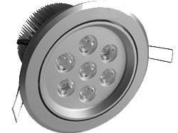 Plafonnier LED 7x1W 12V F.Tech - 350~400LM - Blanc 6500K - HighPower LED Bridgelux® - Longévité 50 000H_0