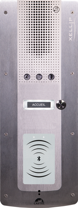 Portier audio Full IP/SIP à 1 bouton d'appel conforme loi Handicap avec lecteur Bluetooth - XE AUDIO 1B BLE STID_0