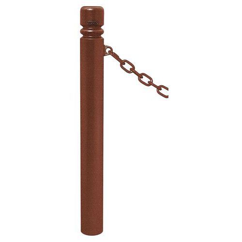 POTELET PROVINCE Ø114 MM CHAINES 1 ANNEAU CITY ASPECT CORTEN - PROCITY