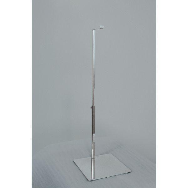 Présentoir métallique chrome - Réglable en hauteur de 53 à 71cm - Idéal pour accessoires de mode et maroquinerie_0