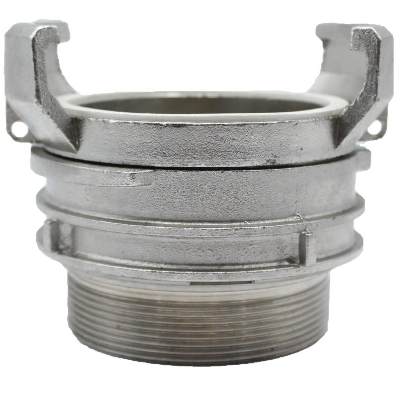 Raccord symétrique Guillemin avec verrou BSP mâle - Inox - DN 15 - Norme NF EN 29-572/NF EN 14420-8 - Excellente résistance aux chocs et à l'abrasion_0