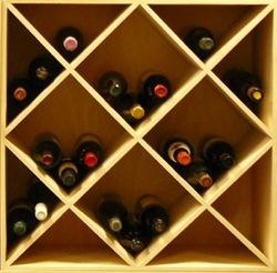 Rayonnage de stockage et présentation de vin - Raut B - 4 compartiments - Capacité 60 bouteilles_0