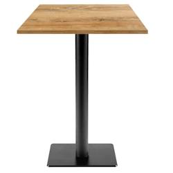 Restootab - Mange-debout 60x60cm - modèle Milan T chêne slovène - marron TB-MITFF-6060M-CH.SLO_0