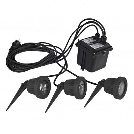 Spot subaquatique Focus IP68 GU5.3 QR-CB 3x50W - Noir - Marque Cristher_0